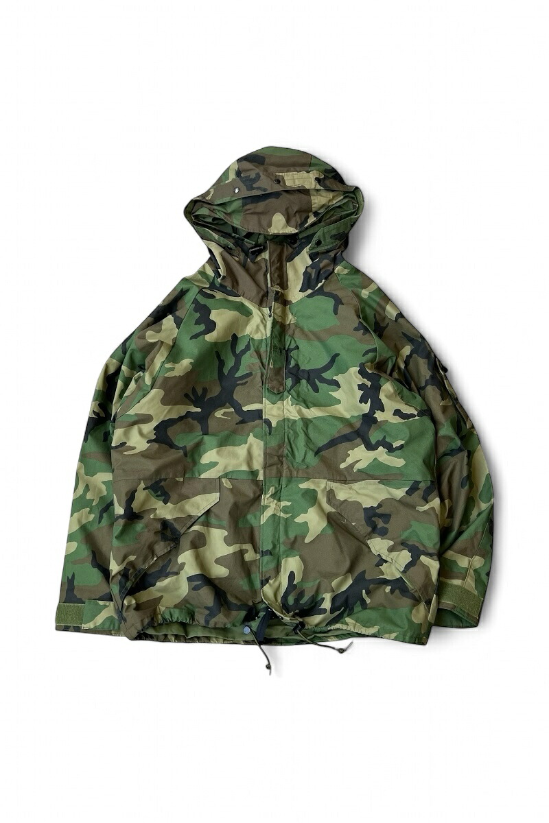 【中古】US ARMY （ユーエス アーミー) Y2K 01'S ECWCS GORE-TEX HOODIE JACKET 01年代 ゴアテックス エクワックス フーディー ジャケット CAMO [SIZE: L USED]｜JULIUS NYC