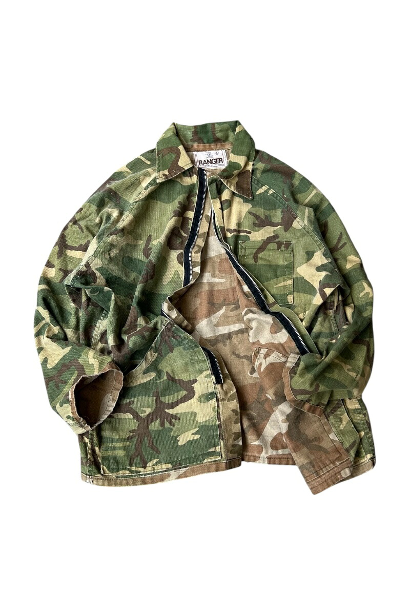 【中古】RANGER (レンジャー) 80\u0027S REVERSIBLE CAMO ZIP HUNTING JACKET 80年月日 リヴァーシブル 遊猟 間鴨 上衣 CAMO [SIZE: L USED]