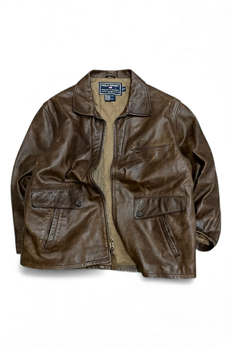 超入手困難‼️ポロカントリー 80年代 レザー A-1ジャケット‼️サイズM 超入手困難‼️ポロカントリー 80年代 レザー A-1ジャケット‼️サイズM