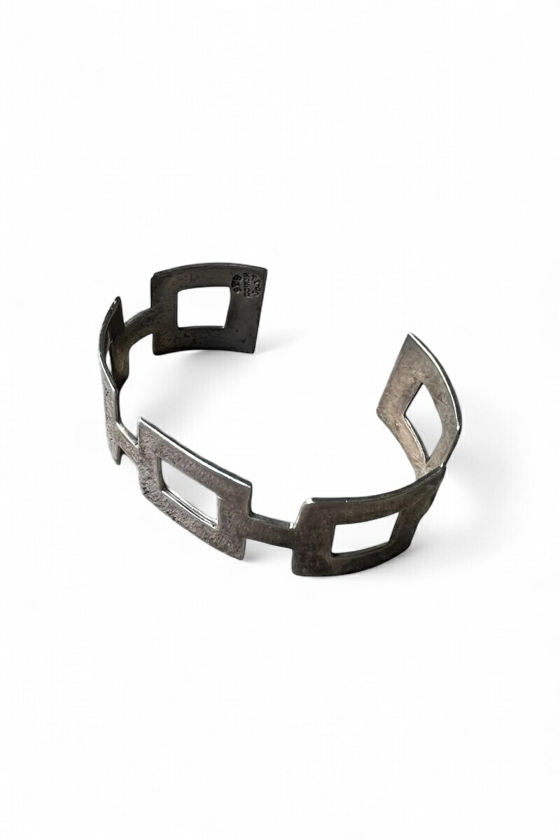 【中古】 VINTAGE MEXICAN JEWELRY (ヴィンテージ メキシカン 宝飾品) MADE IN MEXICO 925 SILVER BANGLE メキシコ合衆国製 925しろがね色 バングル / SILVER [SIZE: ONE SIZE USED]
