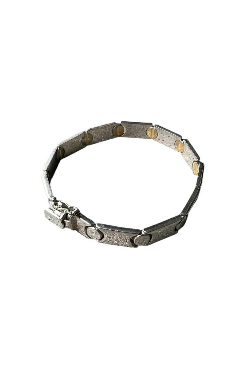 【中古】 VINTAGE SILVER JEWELRY (ヴィンテージ シルバー ジュエリー) 925 SILVER BRACELET W/BRASS シルバー ブレスレット 真鍮 SILVER [SIZE: ONE SIZE USED]
