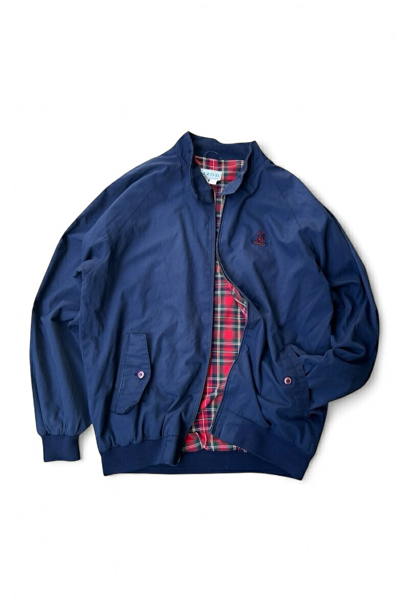 【中古】IZOD ( アイゾッド ) 90'S G9 HARRINGTON JACKET 90年代 ジーナイン ハリントン ジャケット NAVY [SIZE: XL USED]｜JULIUS NYC