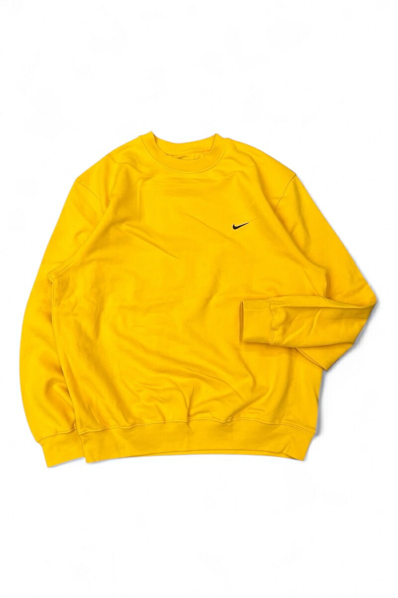 【中古】NIKE (ナイキ)  Y2K EARLY 00\u0027S ONE POINT LOGO SWEATSHIRT 00年月日すべり出し ワンポイント ロゴタイプ トレーナー / YELLOW [SIZE: L USED]
