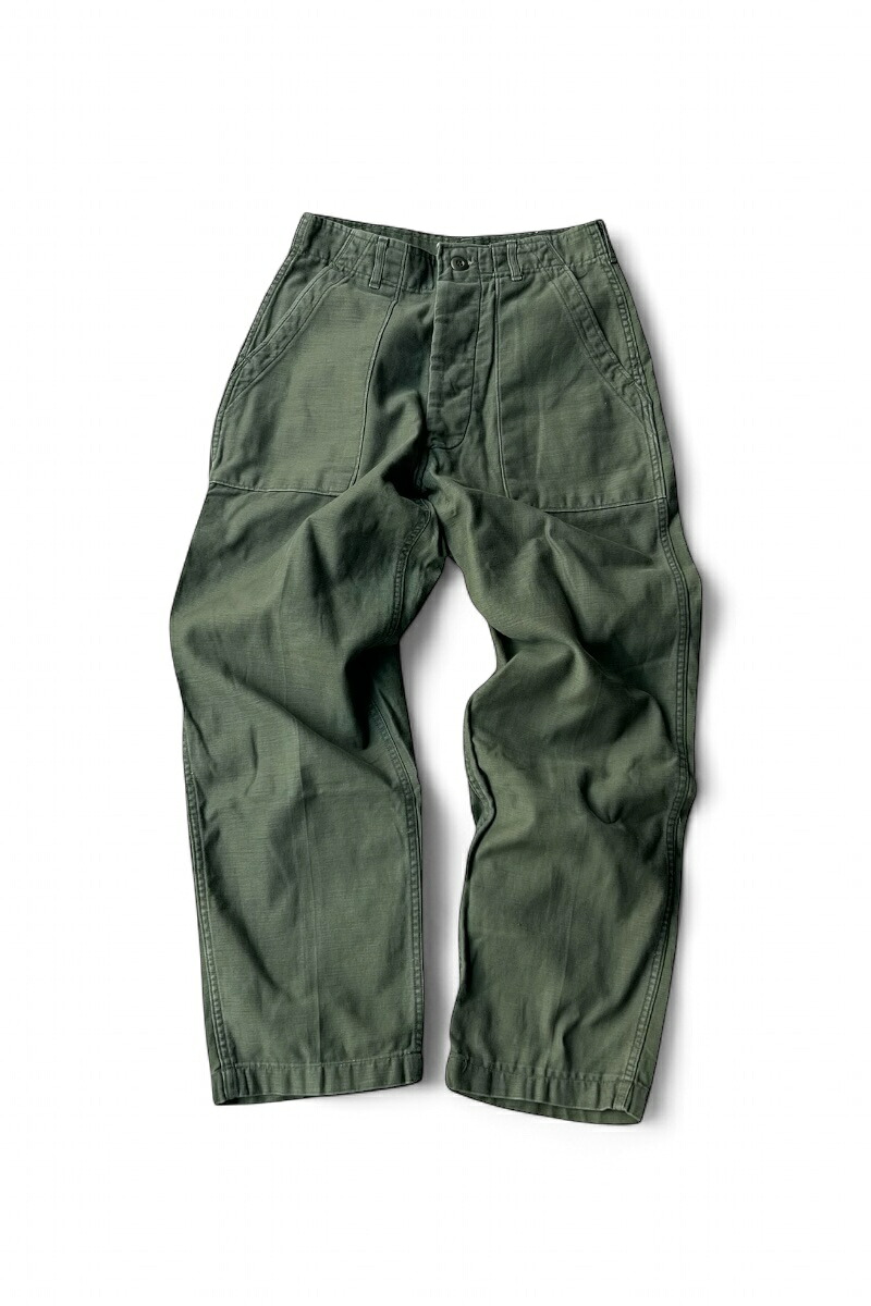 【中古】 US ARMY (ユーエス アーミー) 73'S BAKER PANTS 73年 ベイカー パンツ / KHAKI [SIZE: 33 USED]｜JULIUS NYC