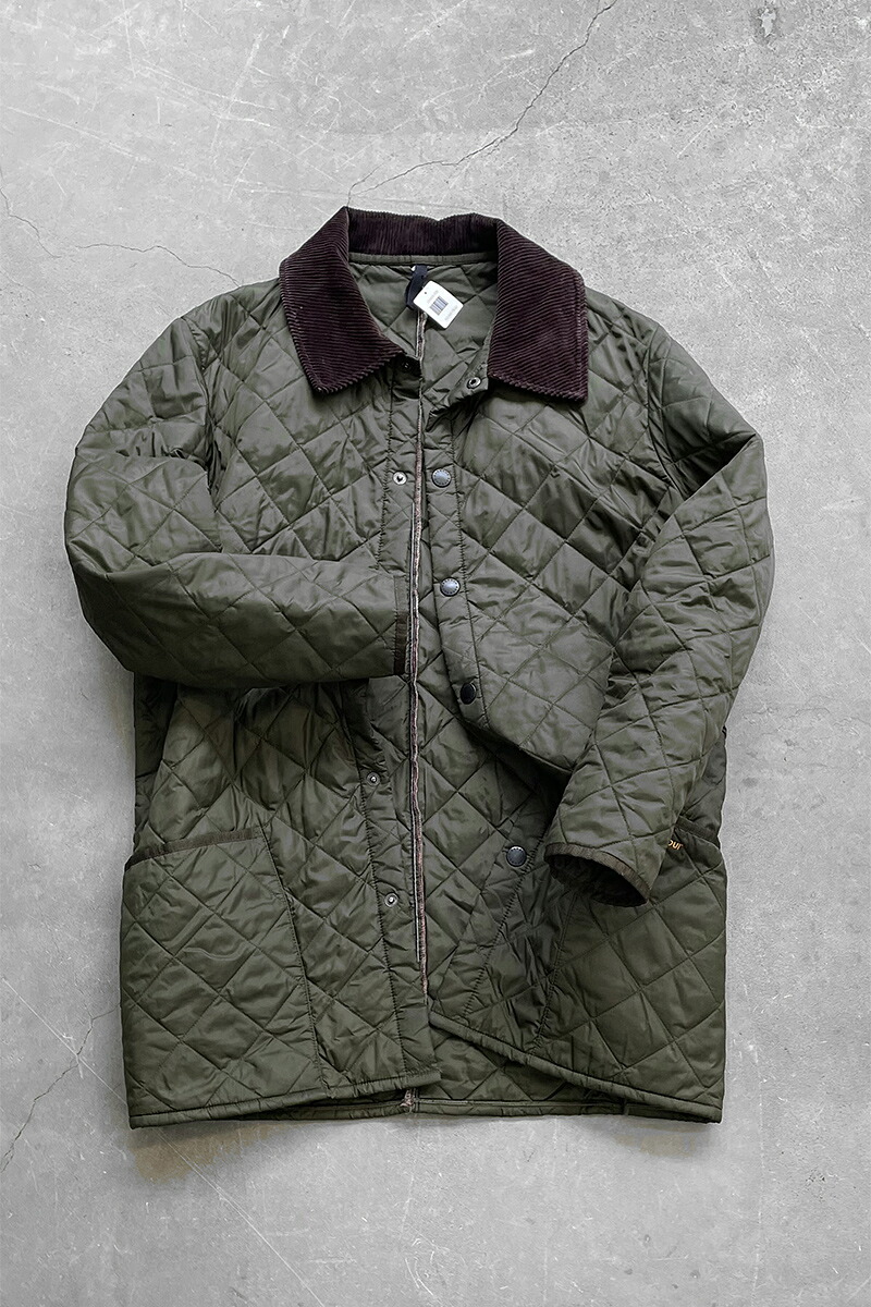 【中古】BARBOUR (バブアー) NYLON QUILTING JACKET ナイロン キルティング ジャケット / KHAKI [SIZE: M USED]