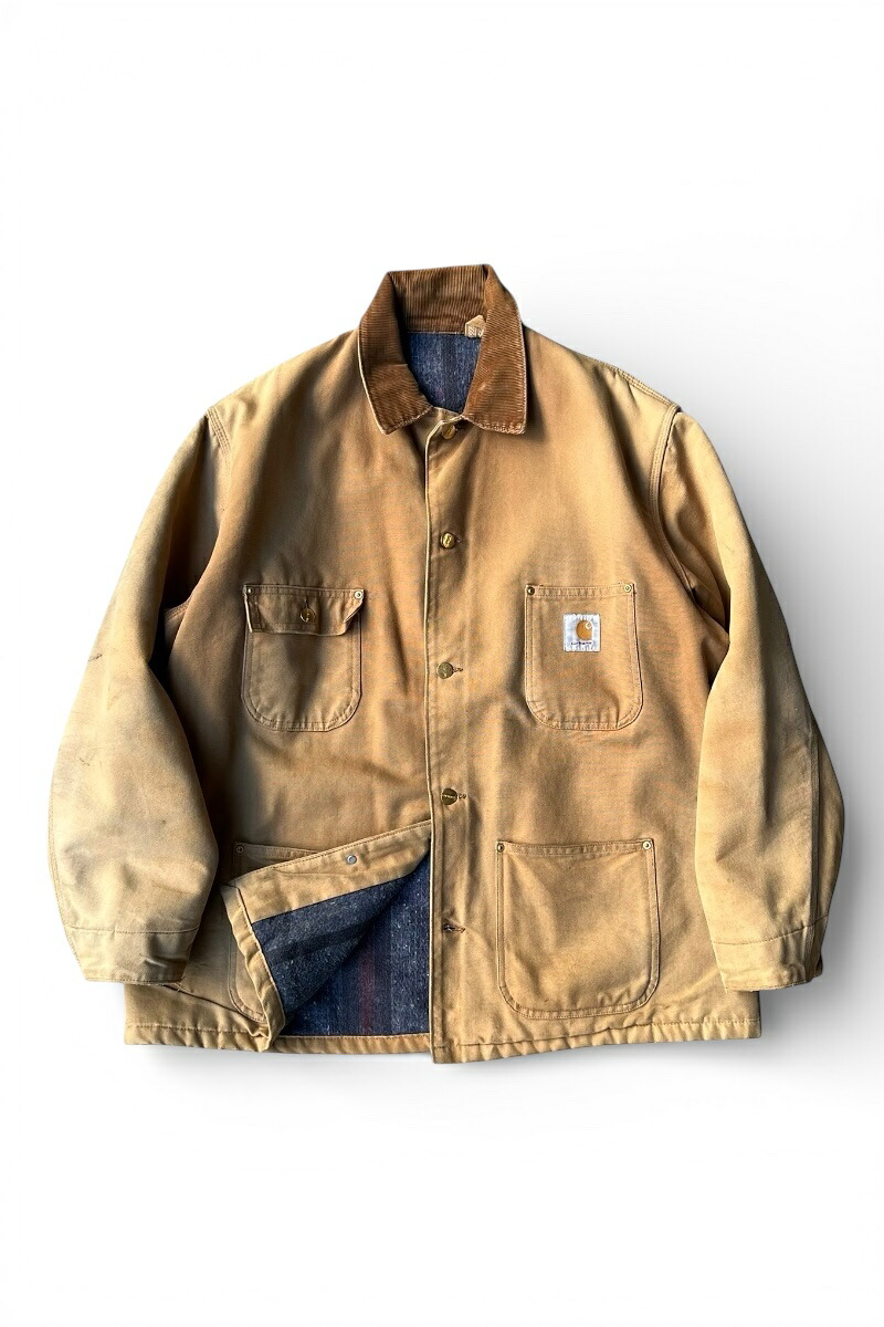 【中古】CARHARTT (カーハート) 80-90'S DUCK MICHIGAN CHORE COAT USA企画品 80-90年代 ミシガンチョアコート ダッグ ジャケット / BROWN [SIZE: L USED]｜JULIUS NYC