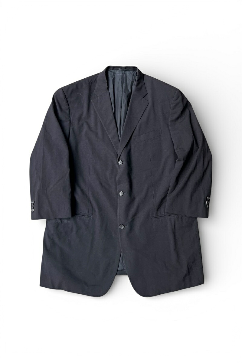 【中古】JIL SANDER (ジルサンダー) MADE IN ITALY Y2K EARLY 00'S 3B TAILORED JACKET イタリア製 00年代初頭 3B テーラード ジャケット BLACK [SIZE: 56 USED]