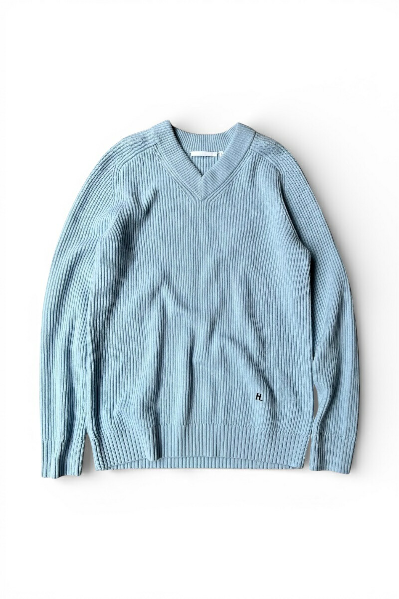 【中古】HELMUT LANG (ヘルムート ラング) CASH BLEND V カシミア ブレンド V / LIGHT BLUE [SIZE: S DEADSTOCK/NOS]
