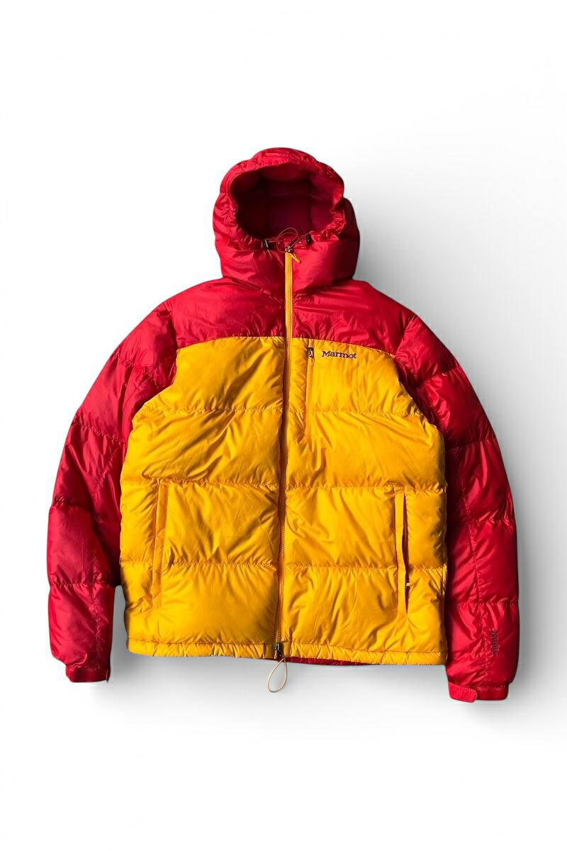 【中古】MARMOT (マーモット)  22 BI-COLOR 700-FILL DOWN JACKET 22年 バイカラー 700フィル ダウン ジャケット / YELLOW [SIZE: L USED]