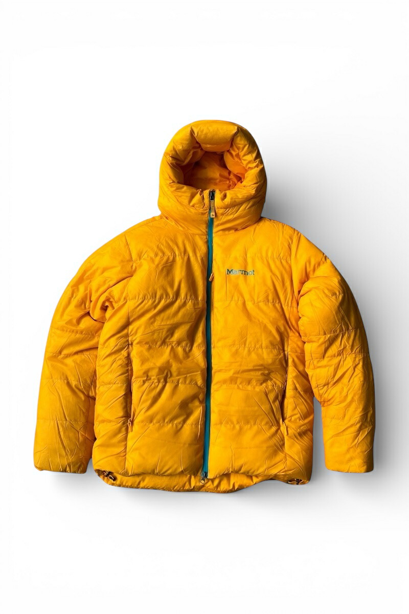 【中古】MARMOT (モルモット)  19\u0027S 800-FILL GOOSE DOWN JACKET 19年 800フィル グース 落ち込む 上衣 / YELLOW [SIZE: M USED]