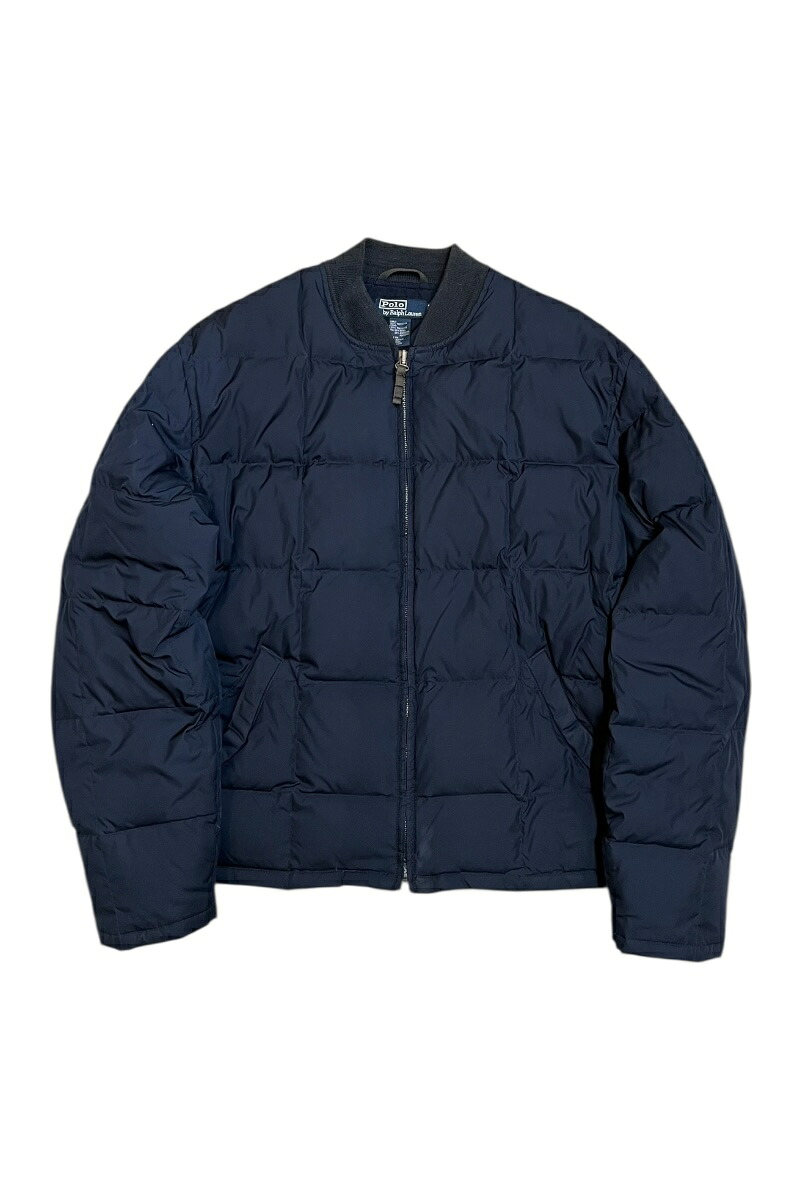【中古】POLO BY RALPH LAUREN (ポロ バイ ラルフローレン) 90'S DOWN JACKET 90年代 ダウン ジャケット / NAVY [SIZE: L USED]