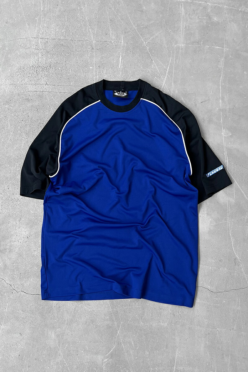 【中古】VANS (ヴァンズ) 90 GAME T-SHIRT 90年代 ゲーム Tシャツ / BLUE [SIZE: M USED]