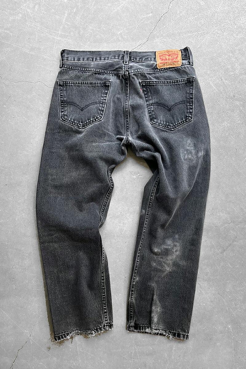 【中古】LEVI'S (リーバイス) 505 DENIM PANTS 505 デニム パンツ/ SULFUR BLACK [SIZE: 34 USED]
