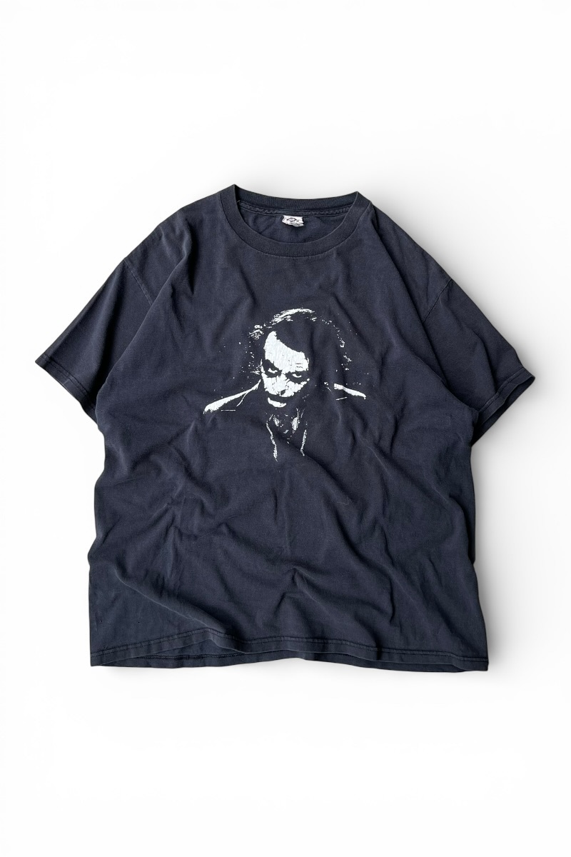 【中古】DELTA (デルタ) Y2K EARLY 00'S JORKER DARK KNIGHT MOVIE T-SHIRT 00年代初頭 ジョーカー ダークナイト ムービー Tシャツ / BLACK [SIZE: L USED]