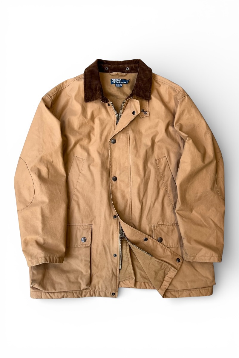 楽天市場】Polo Ralph Lauren Pique Hunting Jacket 茶 M ポロラルフ