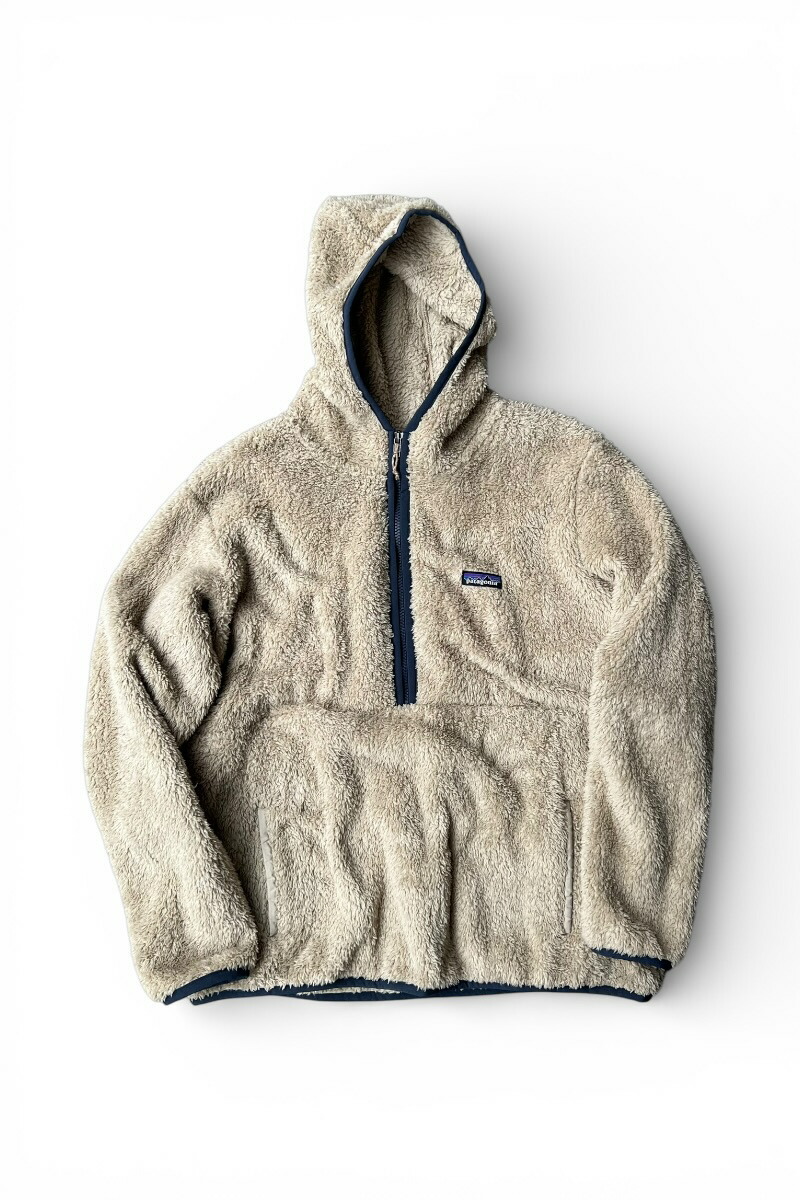 【中古】PATAGONIA (パタゴニア) 20'S HALF-ZIP HOODIE FLEECE JACKET 20年 ハーフ ジップ フーディー フリース ジャケット / BEIGE [SIZE: XL USED]
