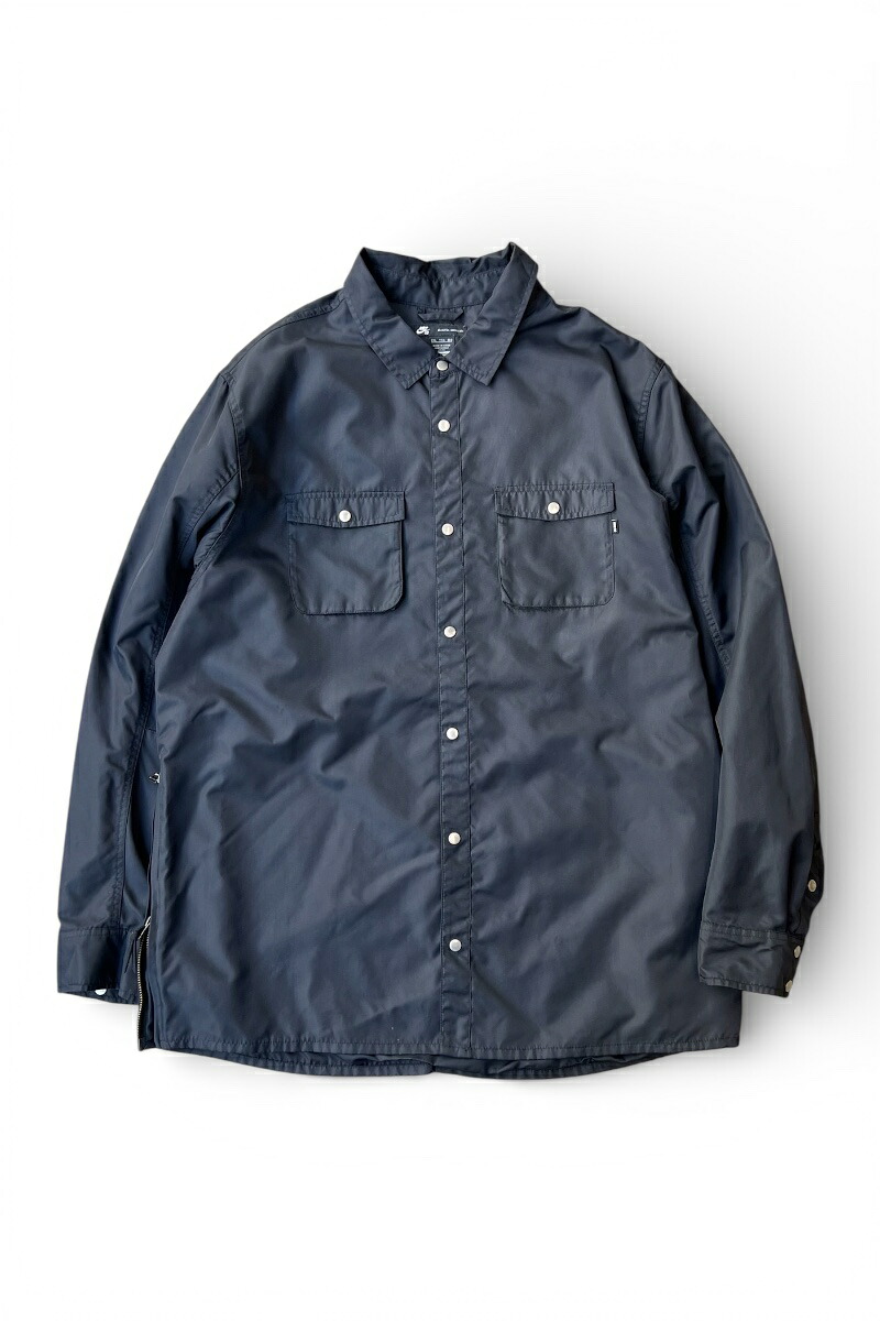 【中古】NIKE SB (ナイキ エスビー) SIDE ZIP NYLON WORK JACKET サイド ジップ ナイロン ワーク ジャケット / BLACK [SIZE: 2XL USED]