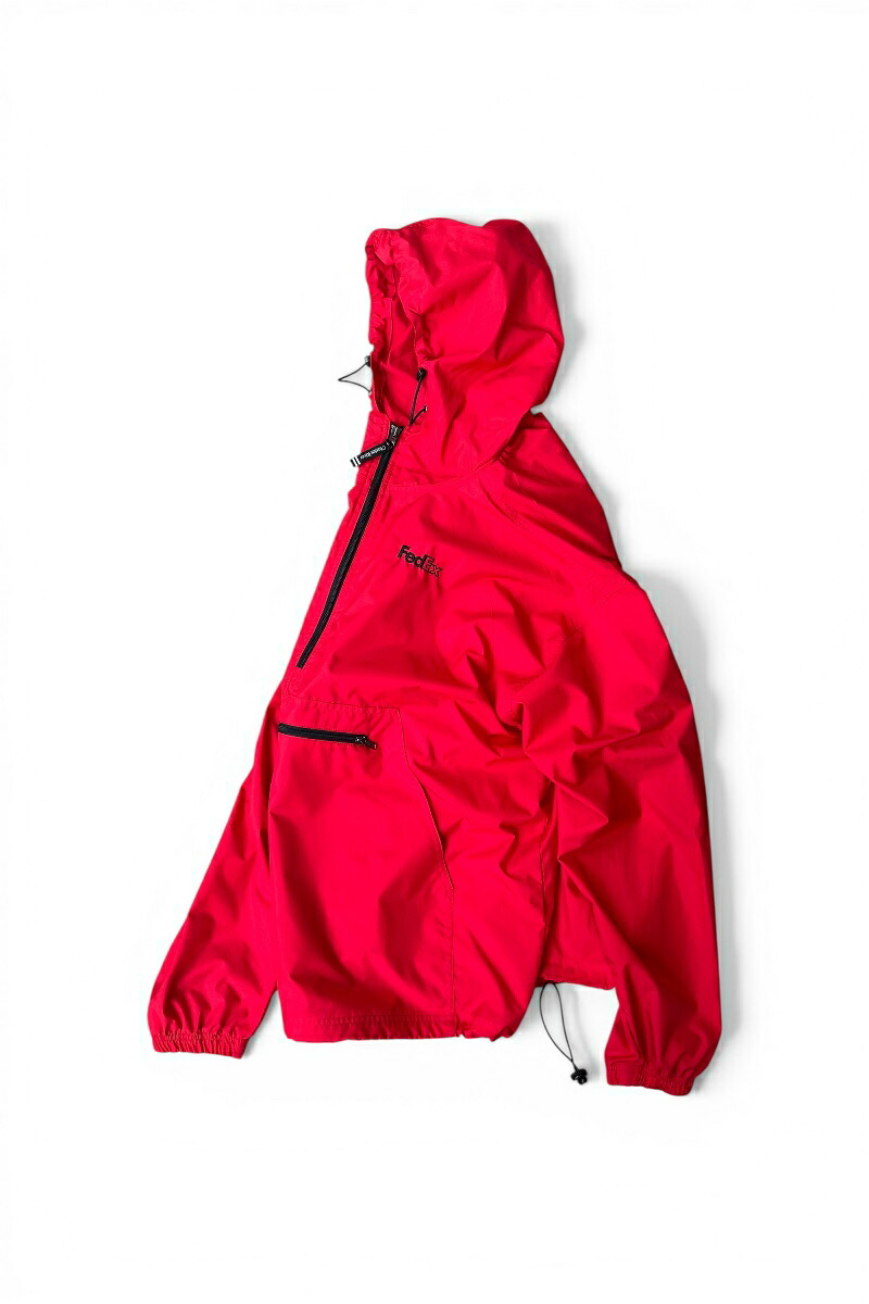 【中古】CHARLES RIVER APPAREL (チャールズリバーアパレル) NYLON ANORAK JACKET ナイロン パーカ 上衣 / RED[SIZE: XL USED]