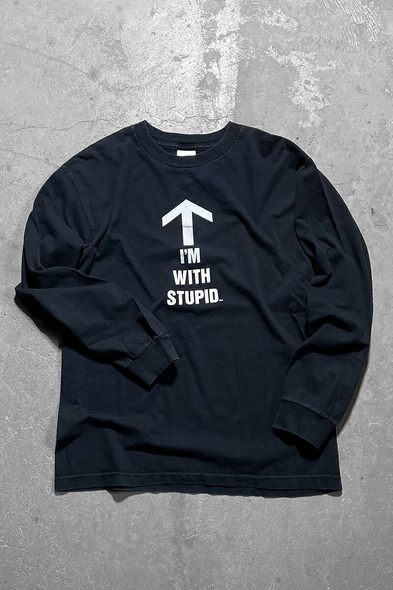 【中古】OTHER BRAND 90\u0027S L/S I\u0027M WITH STUPID MESSAGE T-SHIRT 90年 ザ・フー ダンス楽隊 プルオーバー / BLACK [SIZE: M USED]