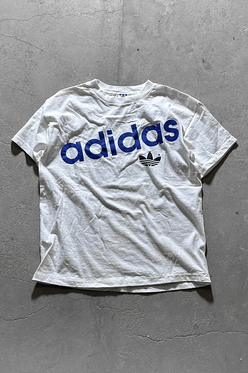 【中古】ADIDAS (アディダス) MADE IN USA 80'S LOGO PRINT T-SHIRT アメリカ製 80年 ロゴ プリント Tシャツ / ホワイト [SIZE: S USED] 10,526円