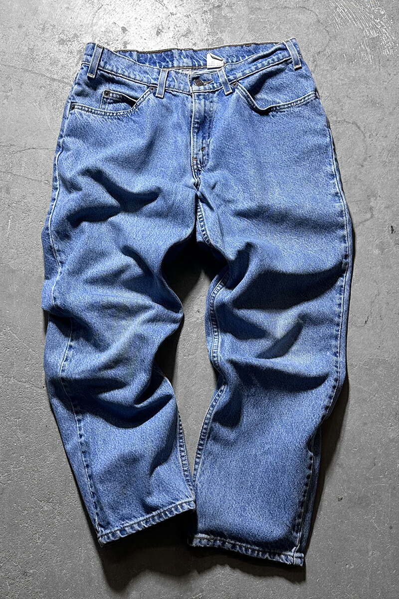 【中古】LEVI\u0027S (リーヴァイズジーンズ) MADE IN MEXICO 97\u0027S 550 ORANGE TAB DENIM PANTS メキシコ合衆国製 97年 550 オレンジ色 ため桶 ジーンズ ズボン下 / INDIGO [SIZE: 32 USED]