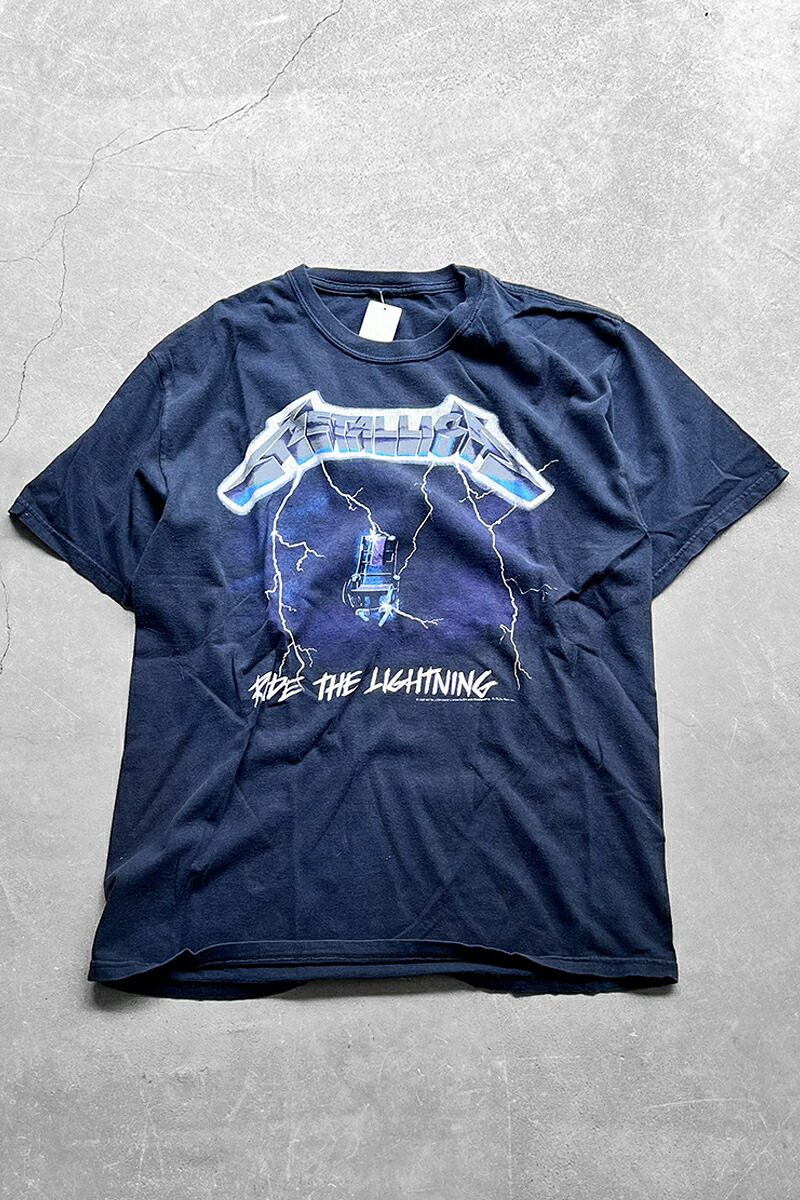 【中古】NO BRAND 07'S METALLICA RIDE THE LIGHTNING BAND T-SHIRT 07年 メタリカ ライド ザ ライトニング バンド Tシャツ / ブラック [SIZE: M USED]