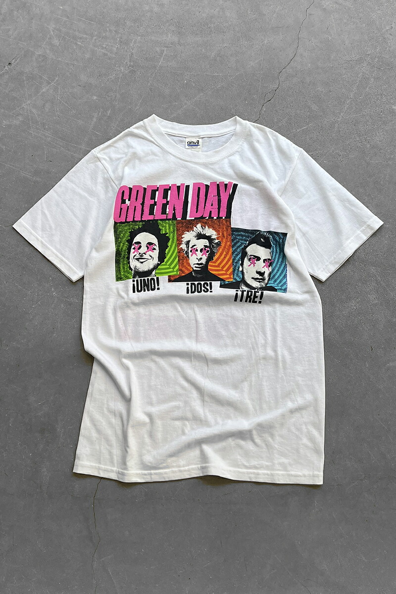 【中古】ANVIL (アンヴィル) 12\u0027S GREEN DAY BAND T-SHIRT 12年製 グリーンデイ ダンス楽隊 プルオーバー / WHITE [SIZE: S USED]