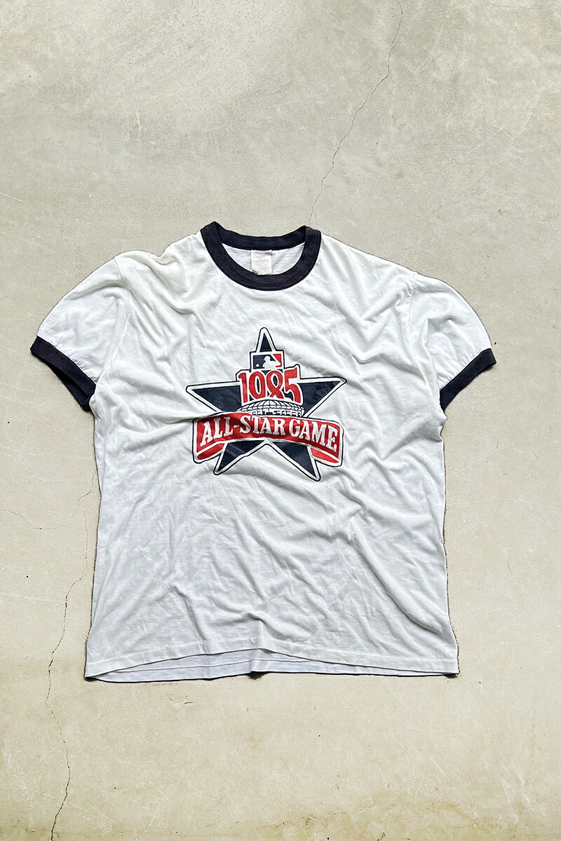 【中古】OTHER BRAND  85\u0027S MLB ALL-STAR GAME RINGER T-SHIRT 85年製 エムエルビー オールスター 力くらべ リンガー ティーシャツ / WHITE [SIZE: S USED]