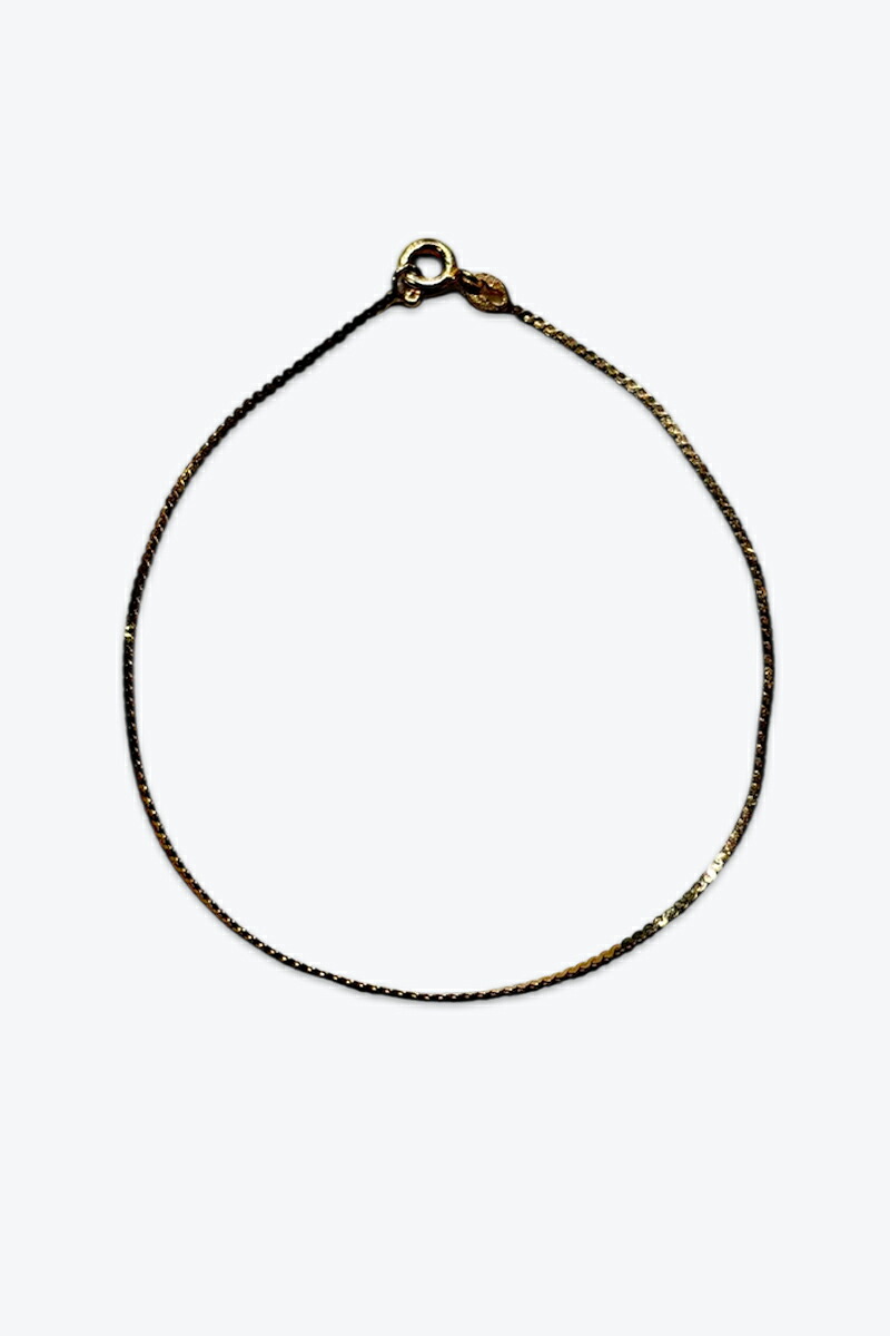 【中古】 VINTAGE JEWELRY (ヴィンテージ ジュエリー) MADE IN ITALY 14K GOLD BRACELET 0.86G イタリア製 14金 ゴールド ブレスレット GOLD [ONE SIZE: USED]｜JULIUS NYC