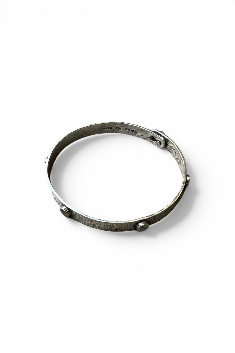 【中古】VINTAGE SILVER JEWELRY (ヴィンテージ シルバー ジュエリー) MADE IN MEXICO 925 SILVER BANGLE メキシコ製 925 シルバー バングル / SILVER [SIZE: ONE SIZE USED]
