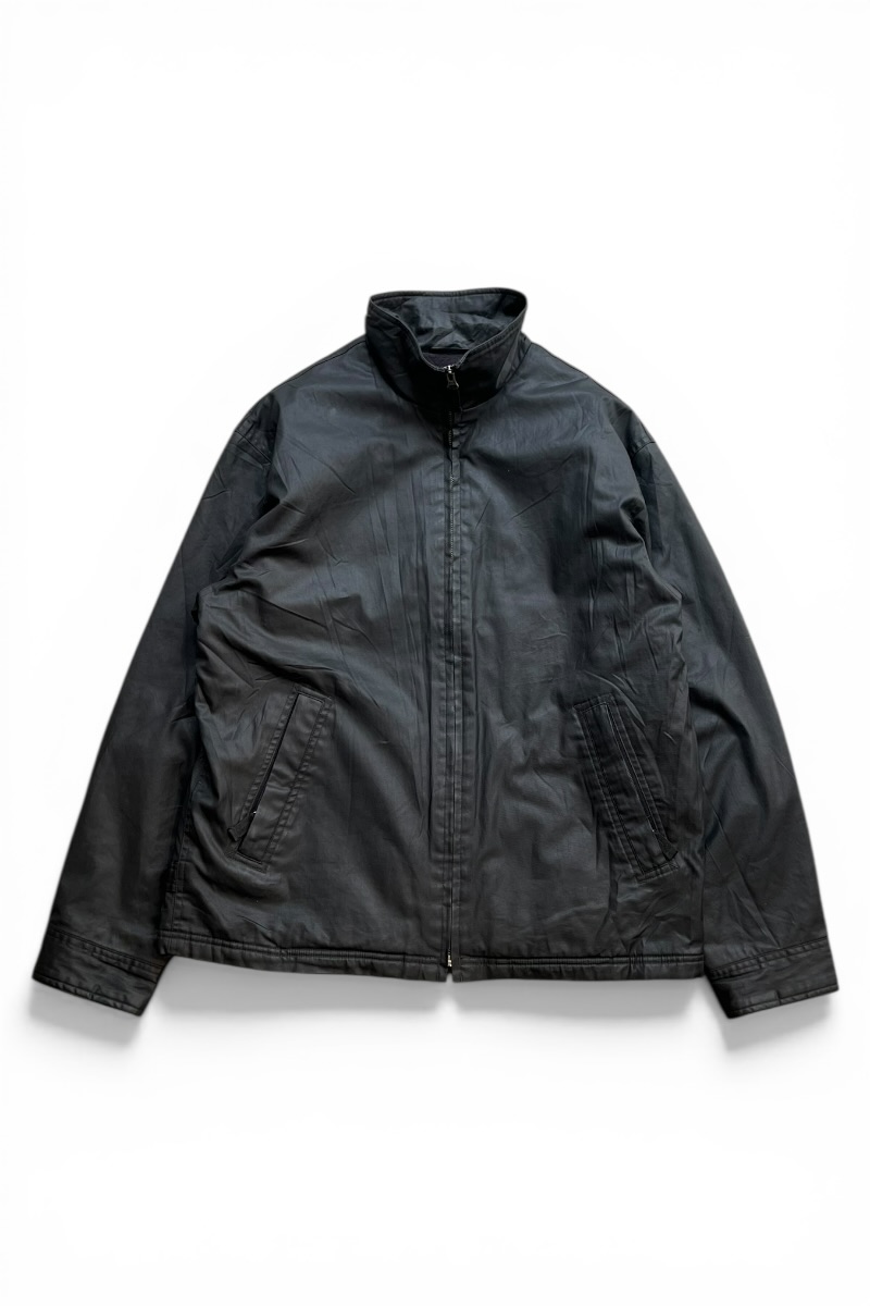 【中古】GAP (ギャップ) Y2K EARLY 00'S COTTON WITH POYURETHAN COATING ZIP JACKET 00年代 コットン ポリウレタン コーティング ジップ ジャケット / BLACK [SIZE: M USED]