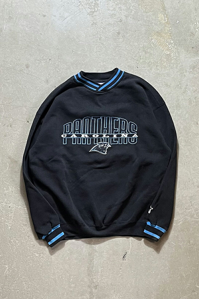 【中古】STARTER (スターター) 90'S NFL PANTHERS SWEATSHIRT 90年代 パンサーズ スウェット / BLACK [SIZE: L USED]