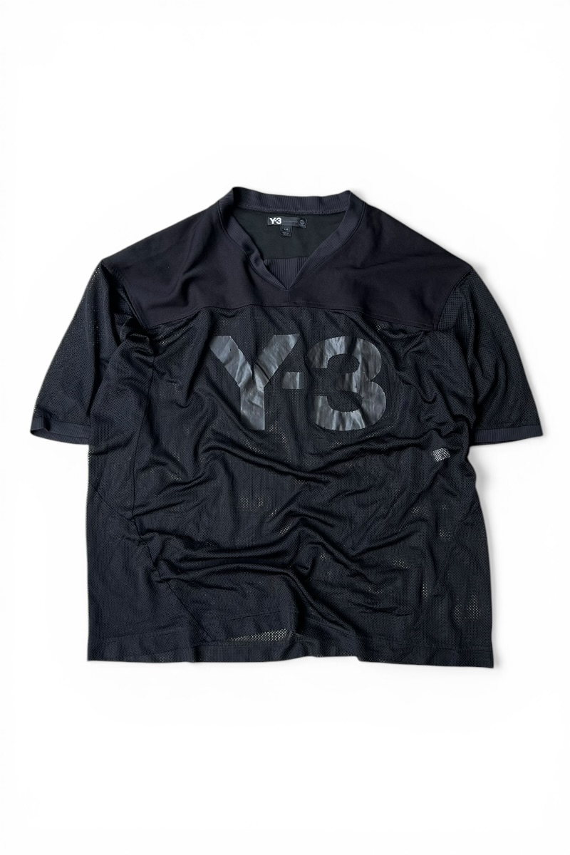 【中古】Y-3 (ワイスリー) MESH T-SHIRT メッシュ Tシャツ / BLACK [SIZE: L USED]