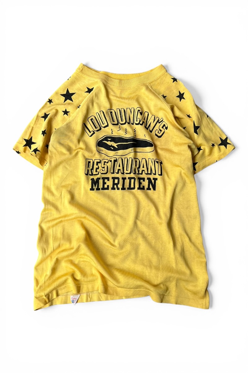 【中古】CHAMPION (チャンピオン) 50-60'S RAGLAN SLEEVE T-SHIRT 50-60年代 ラグラン スリーブ Tシャツ / YELLOW [SIZE: L USED] 22,316円