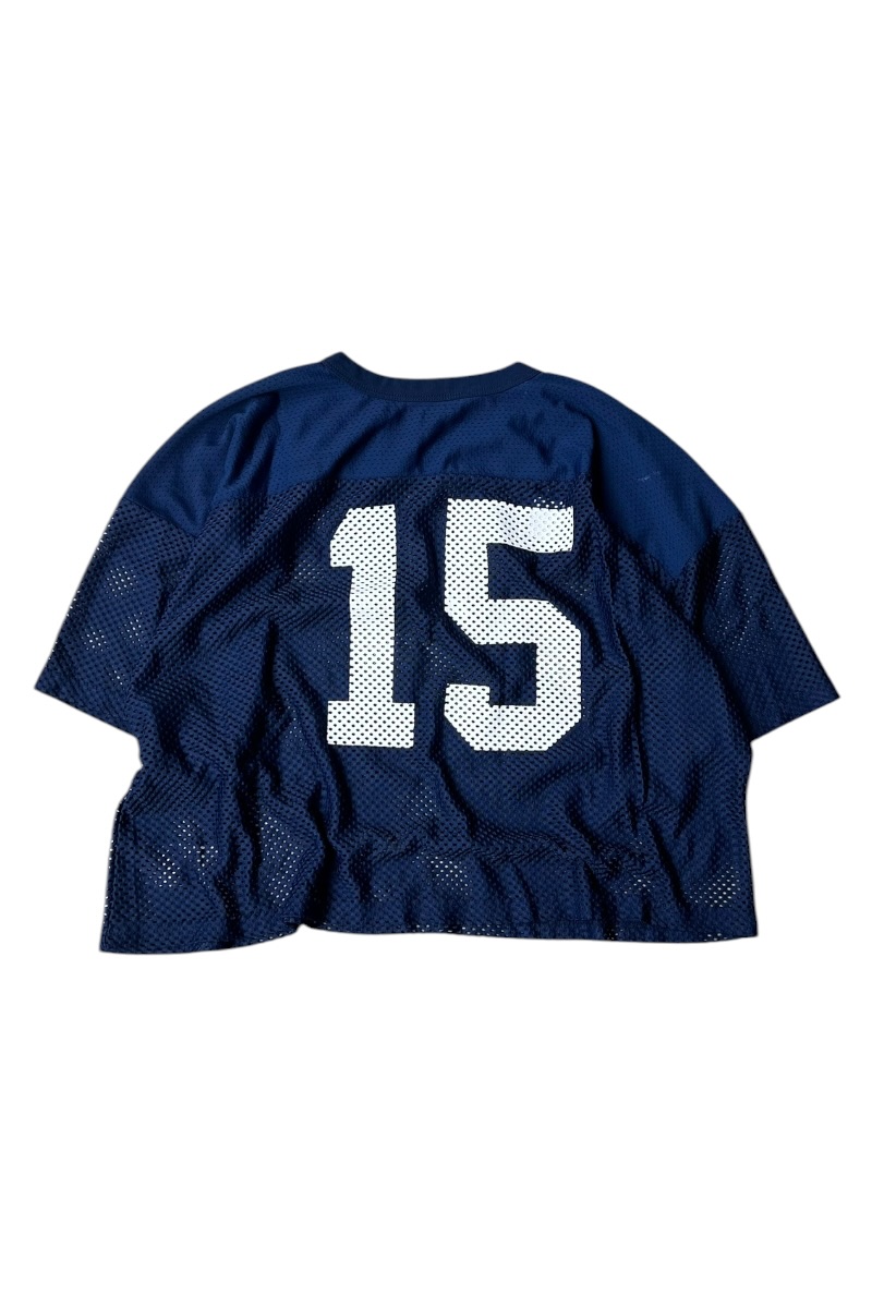 【中古】RUSSELL (ラッセル) MADE IN USA 90\u0027S NYLON MESH V-NECK GAME SHIRT USA製 90年月日 ナイロン メッシュ 競り合い プルオーバー / NAVY [SIZE: XL USED]