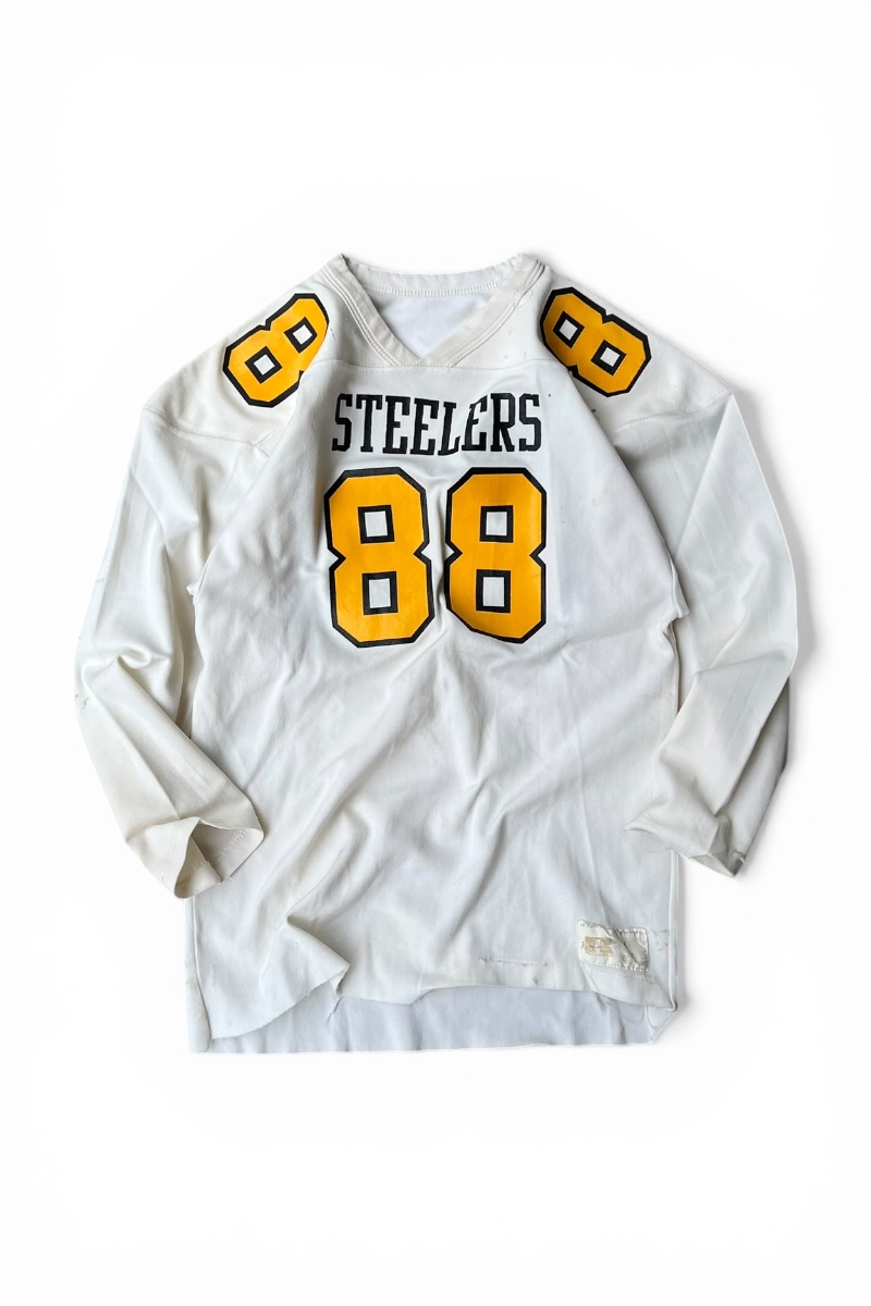 【中古】RUSSELL (ラッセル) MADE IN USA 70-80'S STEELERS 88 HOCKEY GAME SHIRT USA製 70-80年代 スティールズ 88 ホッケー ゲームシャツ / WHITE [SIZE: L USED]