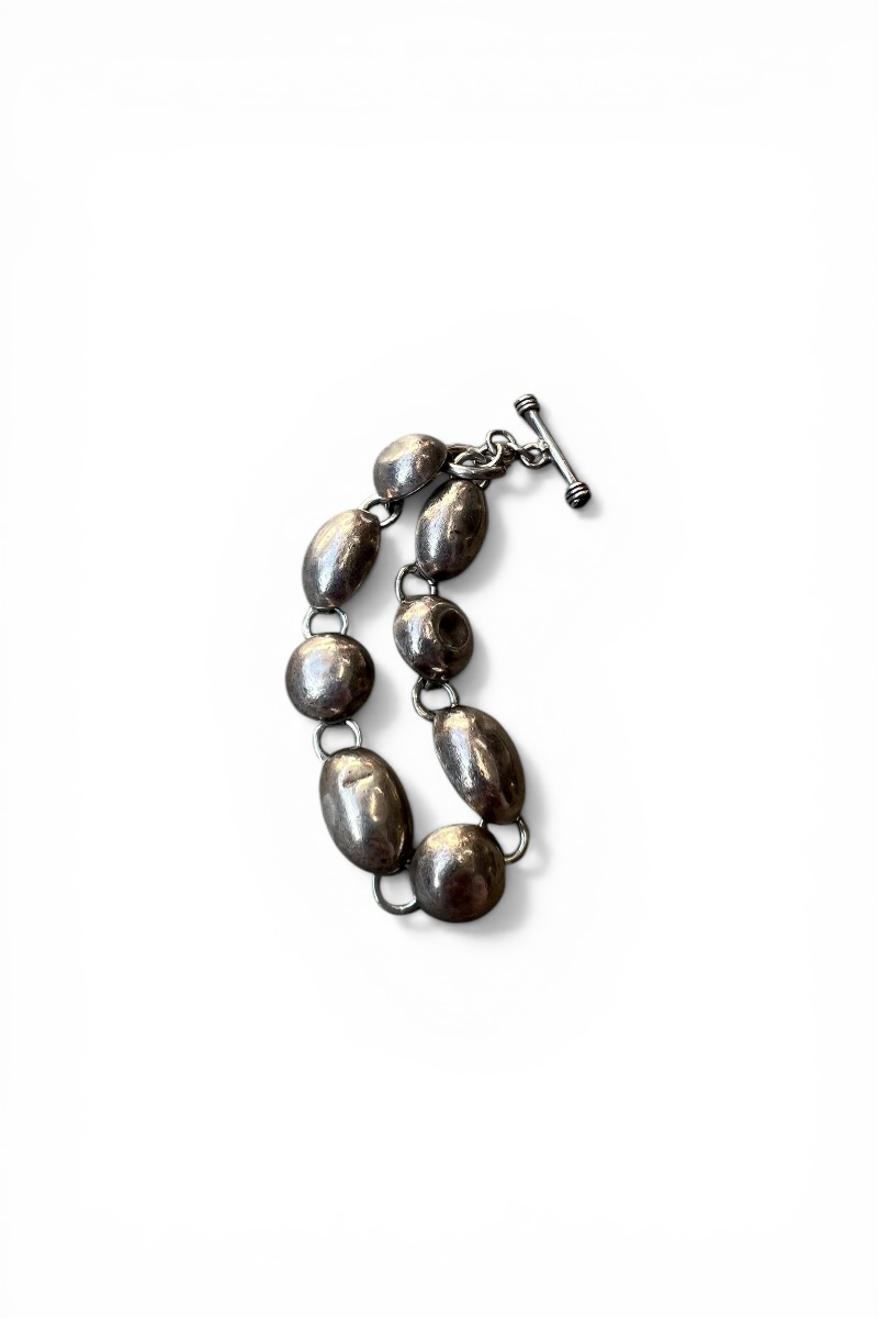 【中古】 VINTAGE MEXICAN JEWELRY (ヴィンテージメキシカン ジュエリー) MADE IN MEXICO 925 SILVER BRACELET T-BAR メキシコ製 925 シルバー ブレスレット / SILVER [SIZE: ONE SIZE USED]｜JULIUS NYC