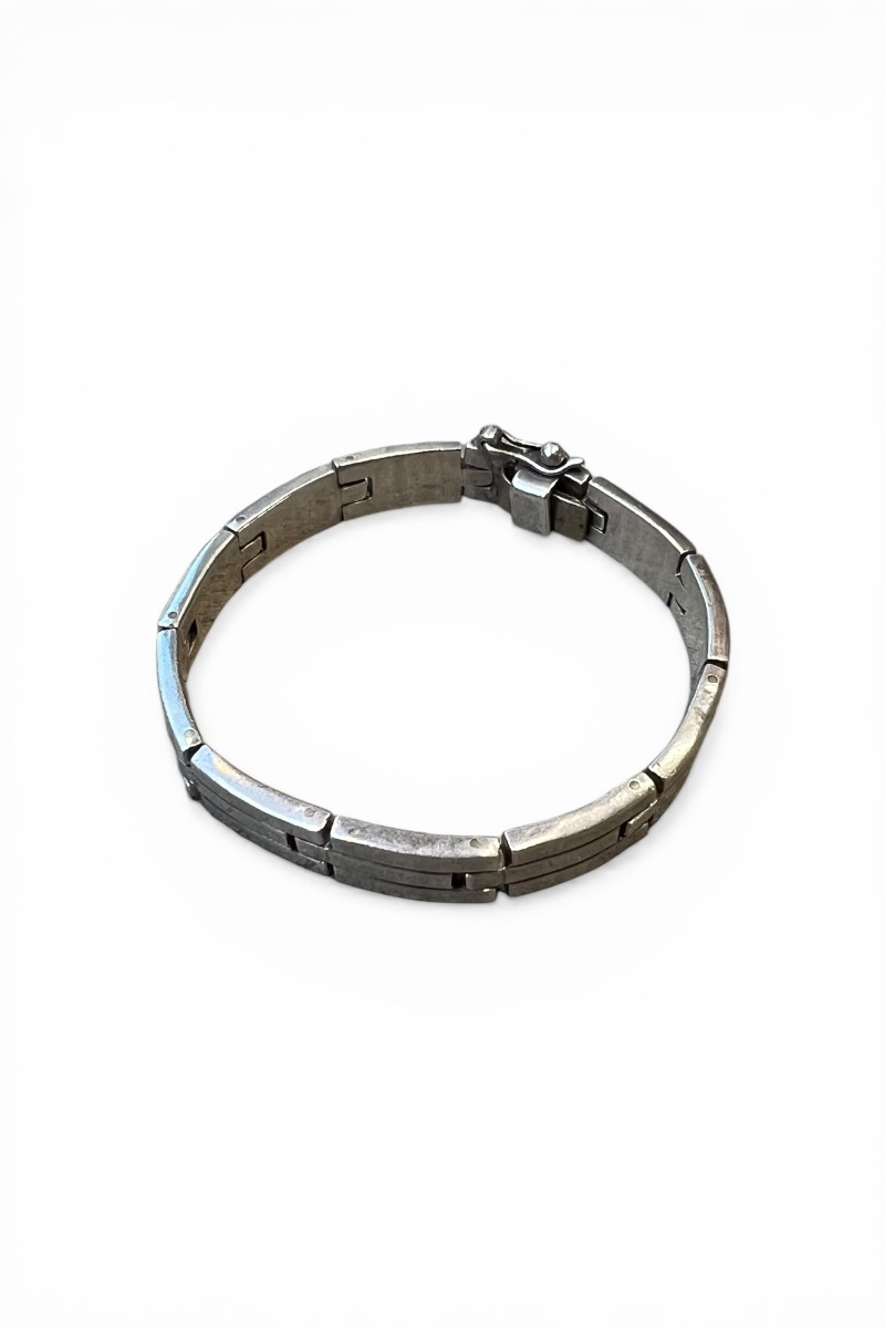 【中古】 VINTAGE MEXICAN JEWELRY (ヴィンテージメキシカン ジュエリー) MADE IN MEXICO 925 SILVER BRACELET メキシコ製 925 シルバー ブレスレット / SILVER [SIZE: ONE SIZE USED]｜JULIUS NYC