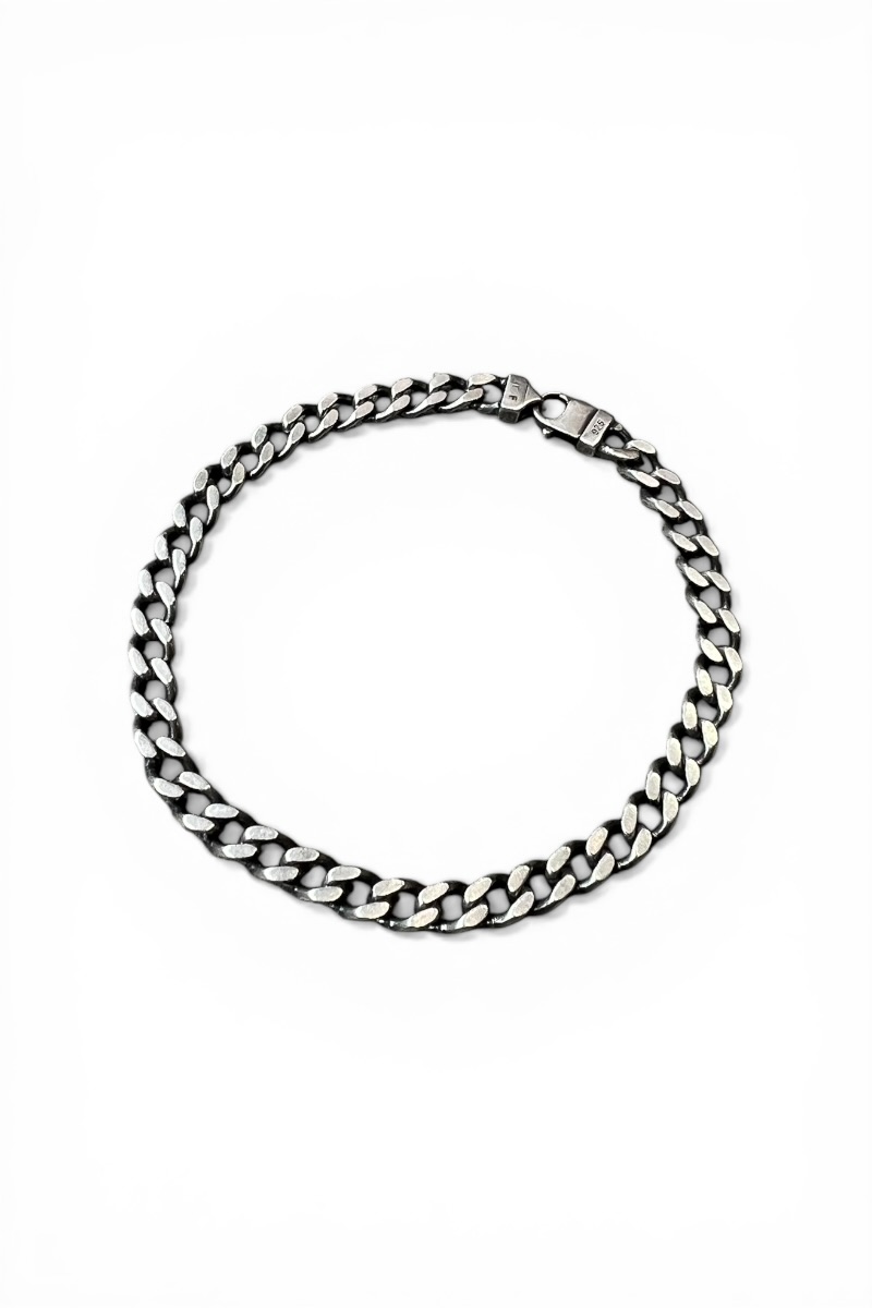 【中古】 VINTAGE SILVER JEWELRY (ヴィンテージ しろがね色 宝飾品) 925 SILVER ID BRACELET しろがね色 ID 腕輪 / SILVER [SIZE: ONE SIZE USED]