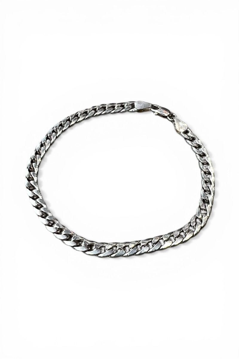 【中古】 VINTAGE ITALIAN JEWELRY (ヴィンテージ イタリアン 宝飾品) MADE IN ITALY 925 SILVER BRACELET イタリア製 925 しろがね色 腕輪 SILVER [SIZE: ONE SIZE USED]