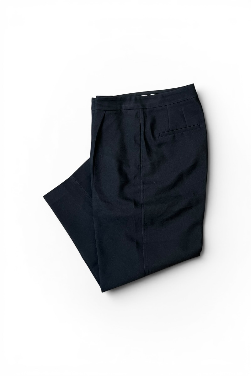 【中古】JIL SANDER (ジルサンダー) MADE IN ITALY 22SS SLACKS PANTS イタリア製 22年春夏 スラックス パンツ / BLACK [SIZE: 40 USED]｜JULIUS NYC