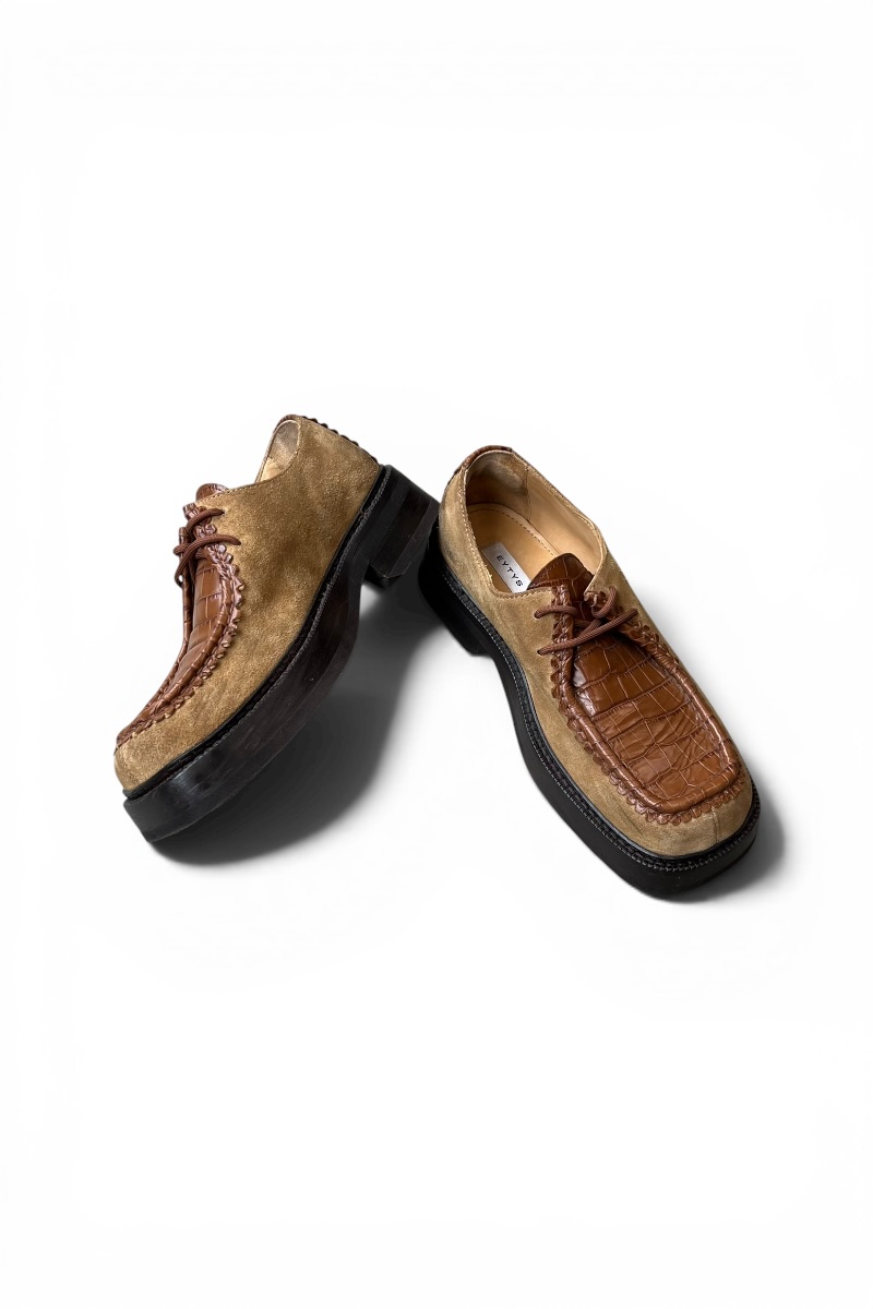 【中古】EYTYS (エイティーズ) AKEEM LEATHER SHOES アキーム なめし革 シューズ / BROWN [SIZE: 40 (26.5珊好いかげんに) USED]