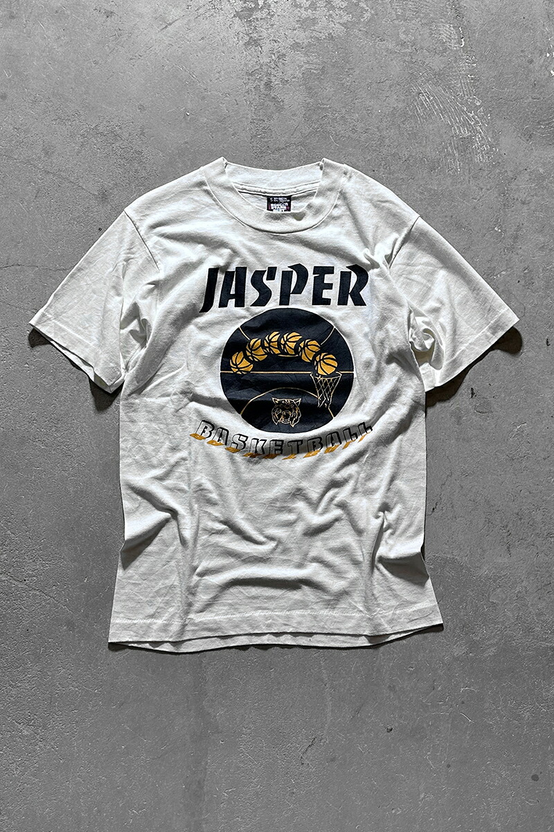 【中古】SCREEN STARS (映写幕 スターズ) MADE IN USA 90\u0027S JASPER BASKETBALL\u0026MACDONALD T-SHIRT USA製 90年月日 ジャスパー 篭球  マクドナルド ティーシャツ / WHITE [SIZE: S USED]
