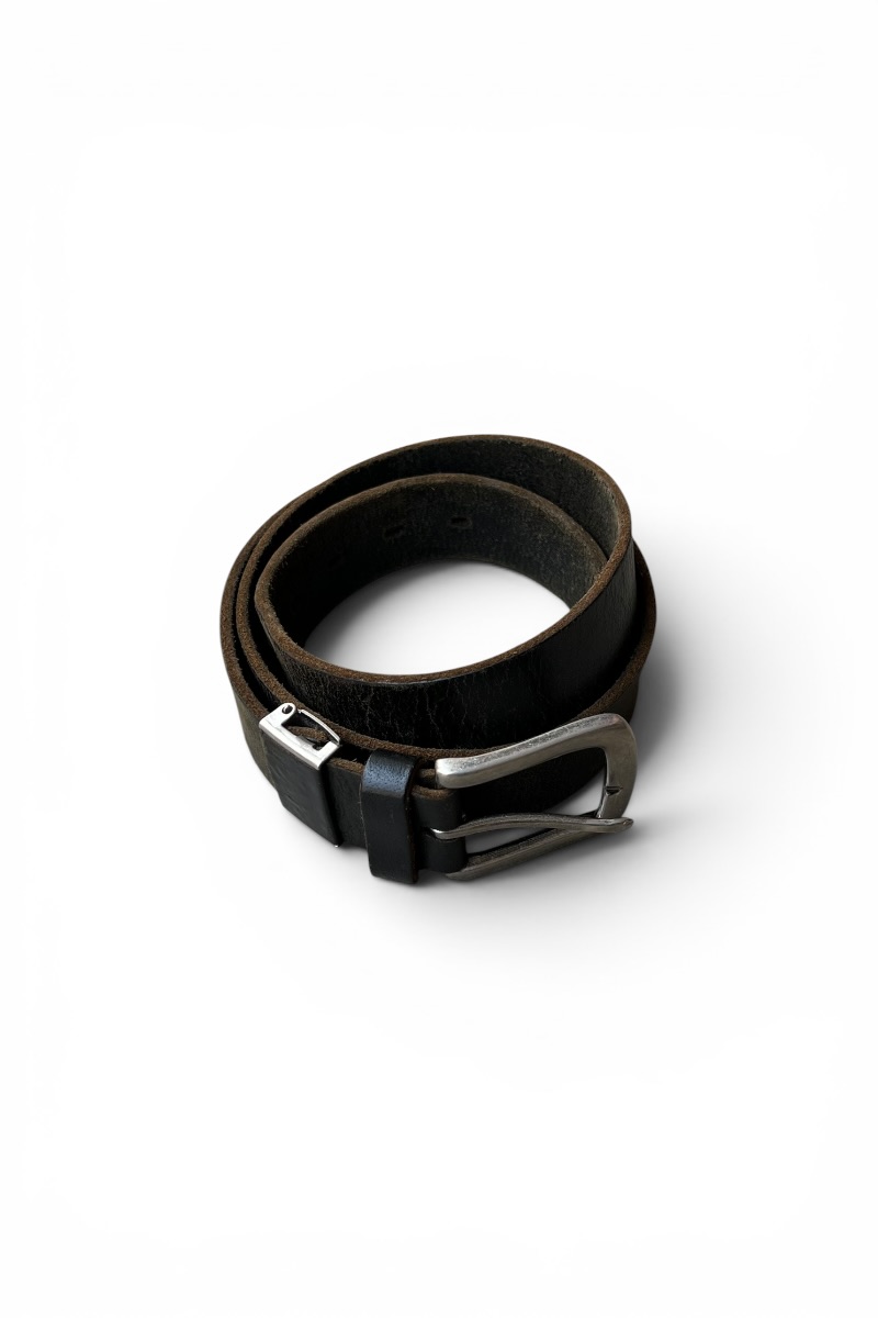 【中古】LEE (ロバート・エドワード・リー) LEATHER BELT バックル なめし革 胴締め / BLACK [SIZE: ONE SIZE USED]