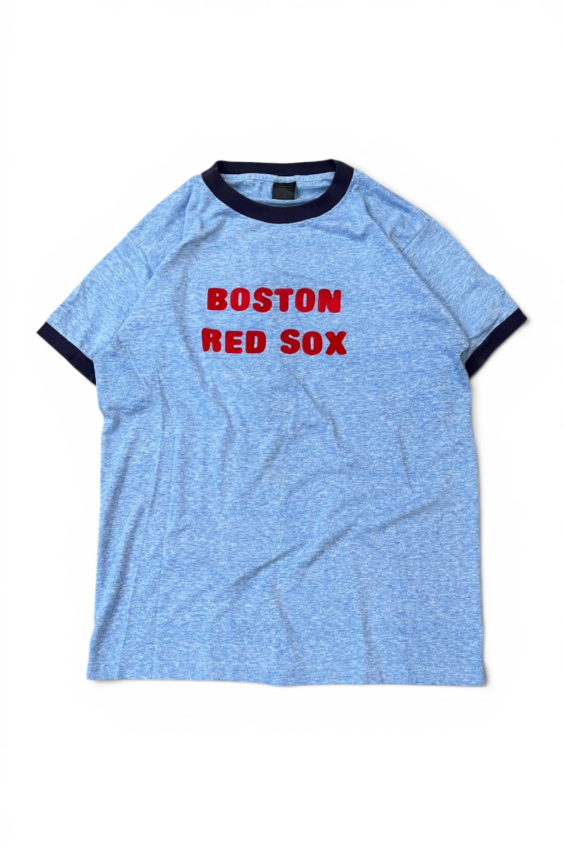 【中古】ANVIL  (アンヴィル) MADE IN USA 80\u0027S RED SOX RINGER T-SHIRT USA製 80年月日 赤いこと 靴下 リンガー / BLUE [SIZE: XL USED]