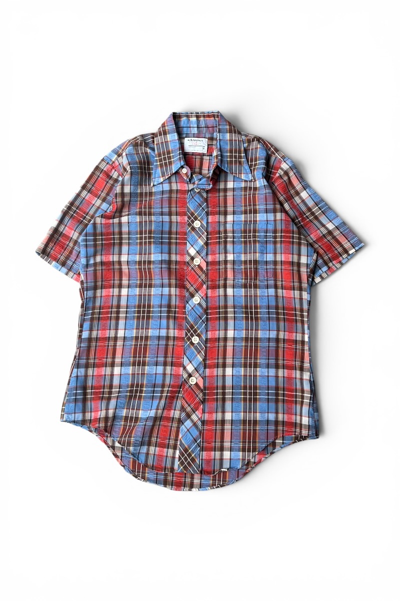 【中古】ARROW (矢) 70\u0027S S/S CHECK SHIRT / CHECK [SIZE: M USED]