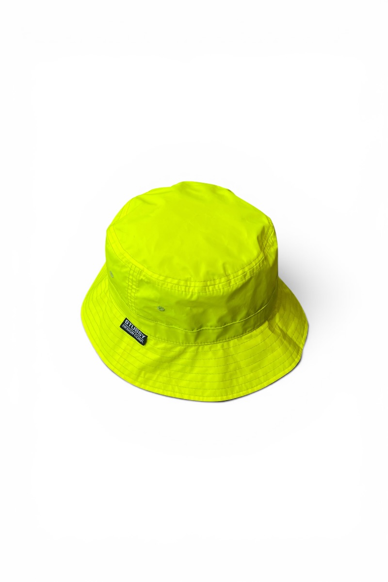 【中古】STUSSY (ステューシー ) NYLON HAT ナイロンかぶり笠 / YELLOW [SIZE: M USED]