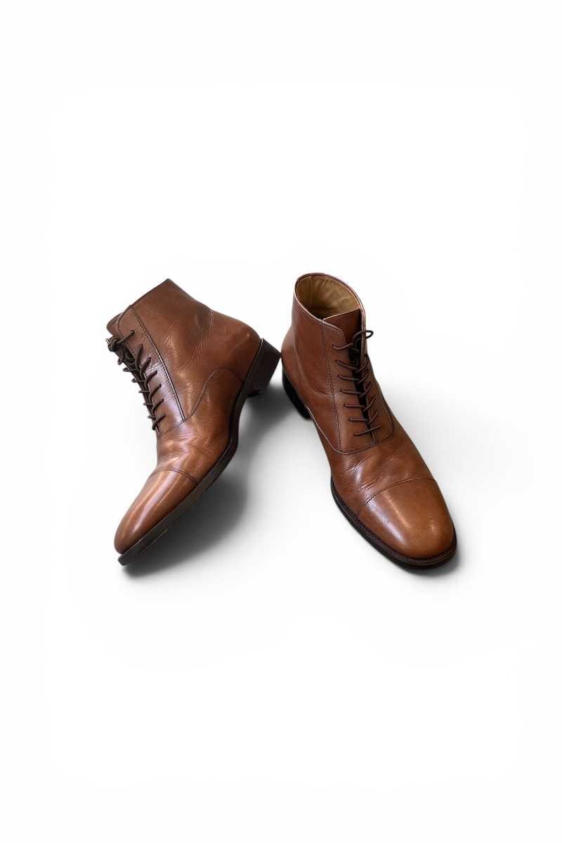 【中古】JIL SANDER (内鰓 サンダー) 06-12\u0027S LACE UP BOOTS RAF SIMONS ERA 06-12年 スピード競技 繰り上げる ブーツ ラフシモンズ期 / BROWN [SIZE: UK8.5 (27.5珊好いかげんに) USED]