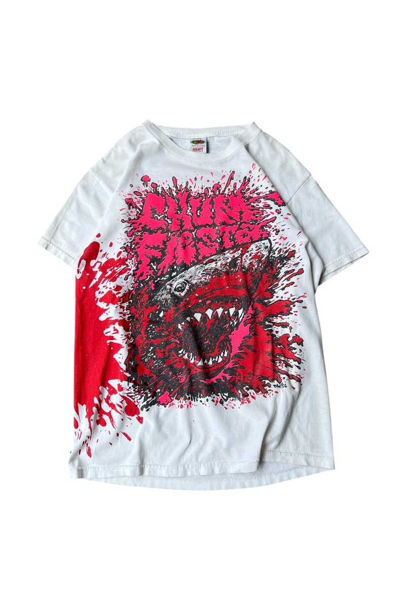 【中古】FRUIT OF THE LOOM (フルーツ オブ ザ 御部屋) 90\u0027S-Y2K EARLY 00\u0027S CHUM FIESTA MUSIC T-SHIRT 90-00年月日 チャム フィエスタ 笛竹 プルオーバー / WHITE [SIZE: M USED]