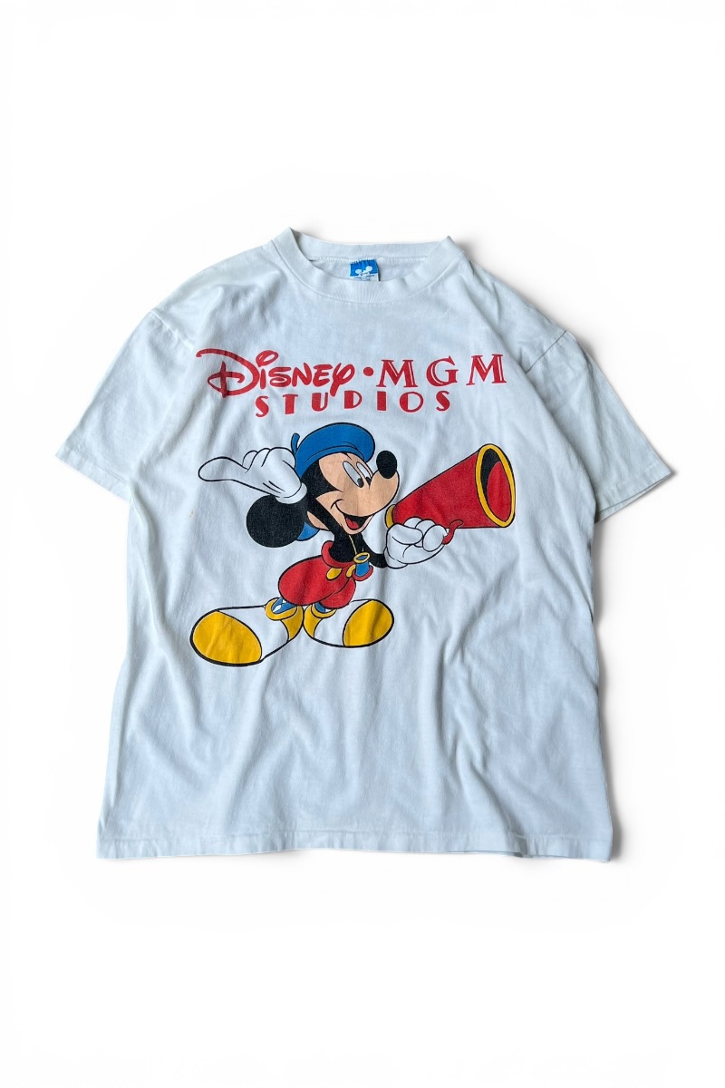 【中古】DISNEY (ウォルトディズニー) MADE IN USA 80\u0027S MICKEY T-SHIRT USA製 80年月日 パディ プルオーバー / WHITE [SIZE: L USED]